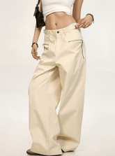 Barn - Style Zip Pocket Loose Fit Cargo Pants - COPPING THREADS - CT Select